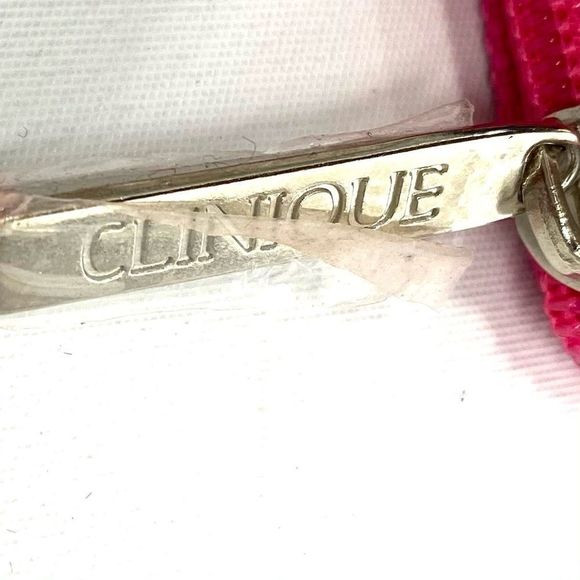 Jonathan Adler Clinique cos bag pink & orange cosmetics bag - Picture 8 of 9